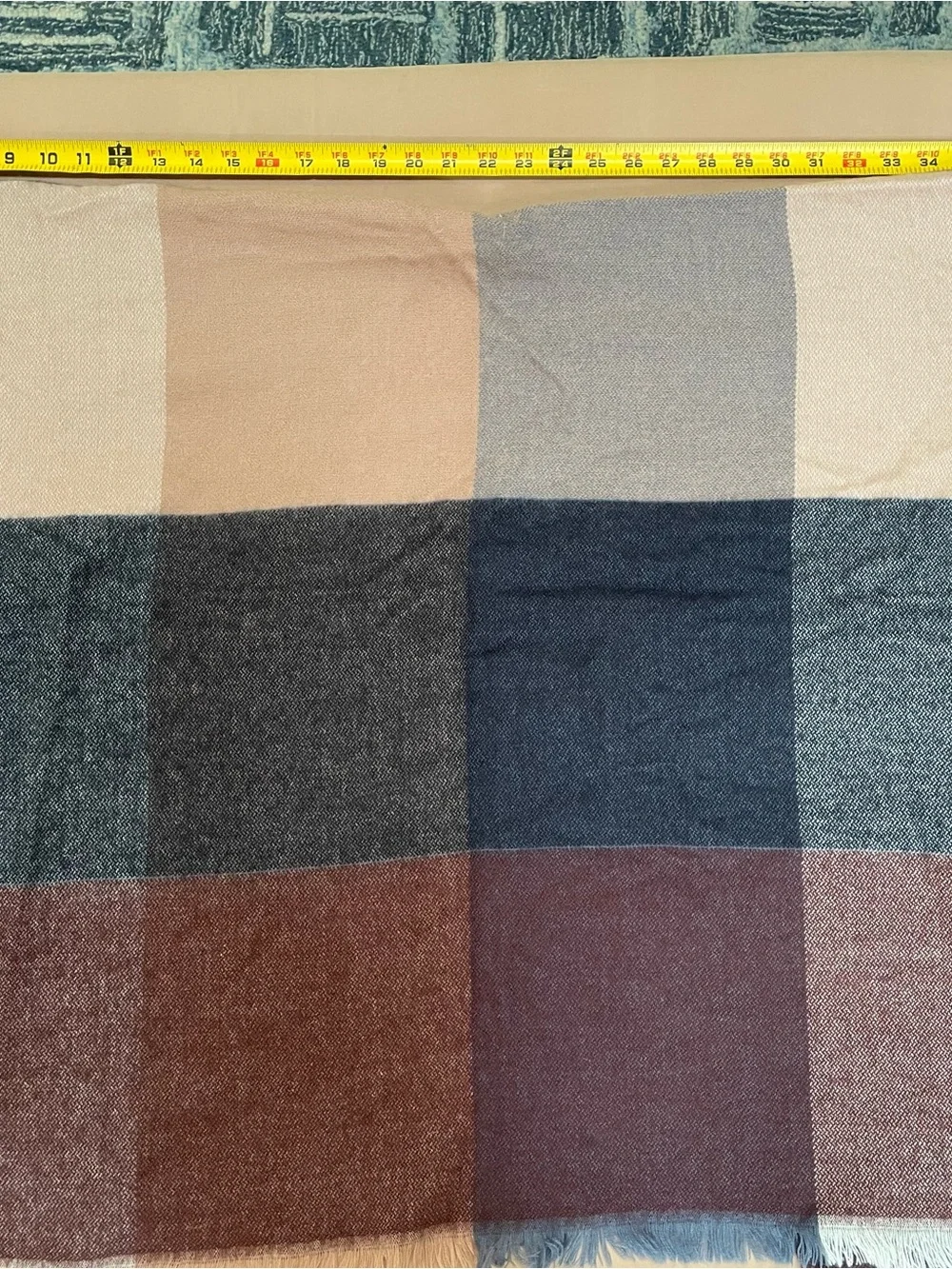 Universal Thread Colorblock Throw in Blush, Mauve & Charcoal
